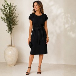 Vestido negro Univest
