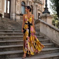 Vestido largo de tirantes...