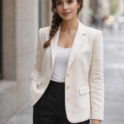 Chaqueta Americana Blanca...