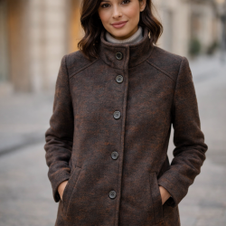 Chaquetón de Lana Cocida en...