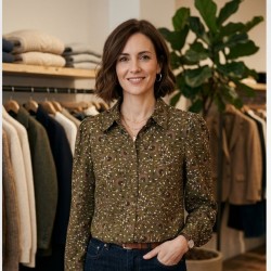 Blusa Camisera Verde...