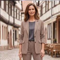 Chaqueta Blazer de Cuadros...
